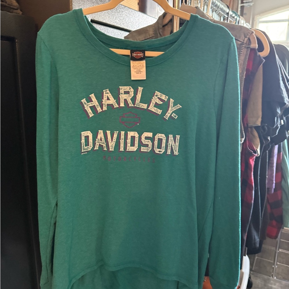 Harley-Davidson Teal Graphic Long Sleeve